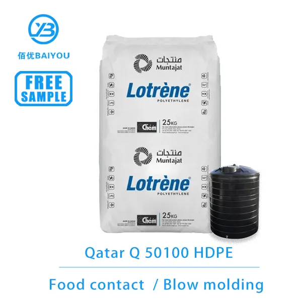 Qatar 50100 blow molding hdpe material for big container
